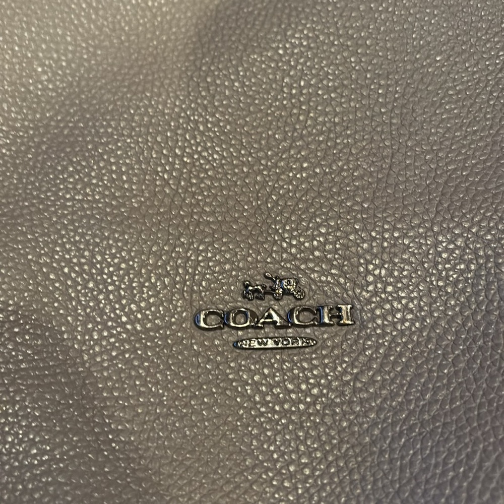 Coach Gray Leather Tote Bag - Picture 2 of 9